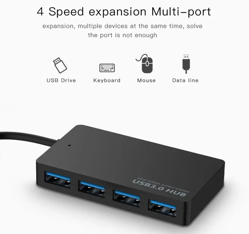 HAING HI U302 USB 3.0 Hub – 4 Ports - Thumbnail 5