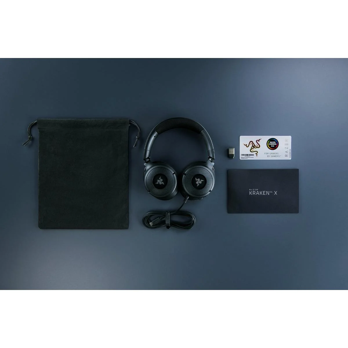 سماعة رأس ألعاب Razer Kraken V4 X سلكية بإضاءة Chroma RGB وصوت محيطي 7.1 - Image 3