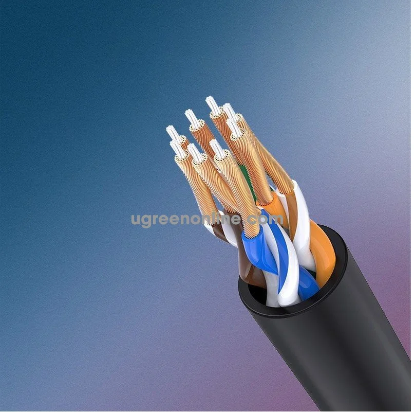 Ugreen Cat 6A Pure Copper Ethernet Cable 10m OD 2.8mm - Thumbnail 7