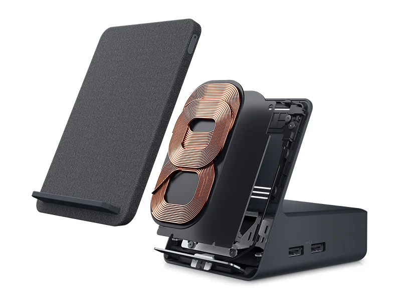 محطة إرساء Dell HD22Q بالشحن اللاسلكي Qi وUSB-C وHDMI 2.1 ودعم شاشتين - Thumbnail 12