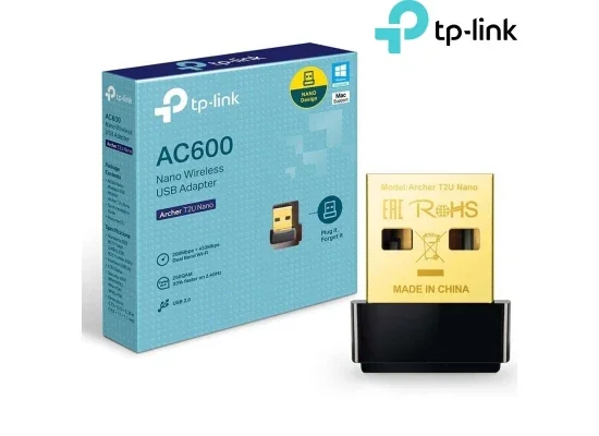 محول USB لاسلكي مزدوج النطاق TP-LINK Archer T2U Nano AC600 - Image 2