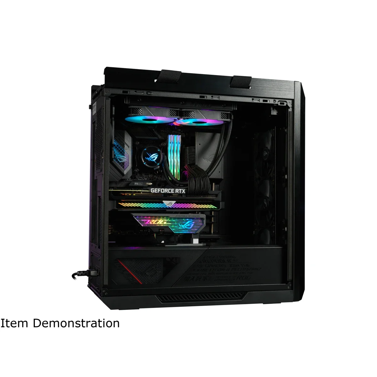 حامل بطاقة رسومات Asus XH01 ROG Herculx بتثبيت بدون أدوات وارتفاع قابل للتعديل - Thumbnail 2
