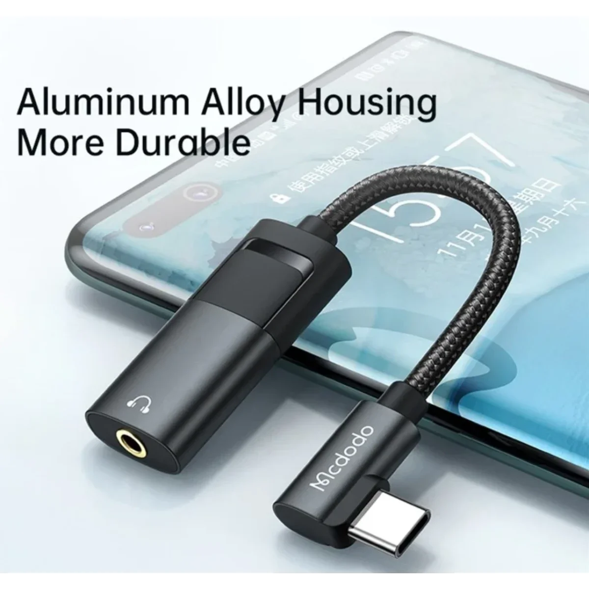 Mcdodo CA-1880 60W PD USB-C to USB-C and 3.5mm AUX Audio Cable - Image 2