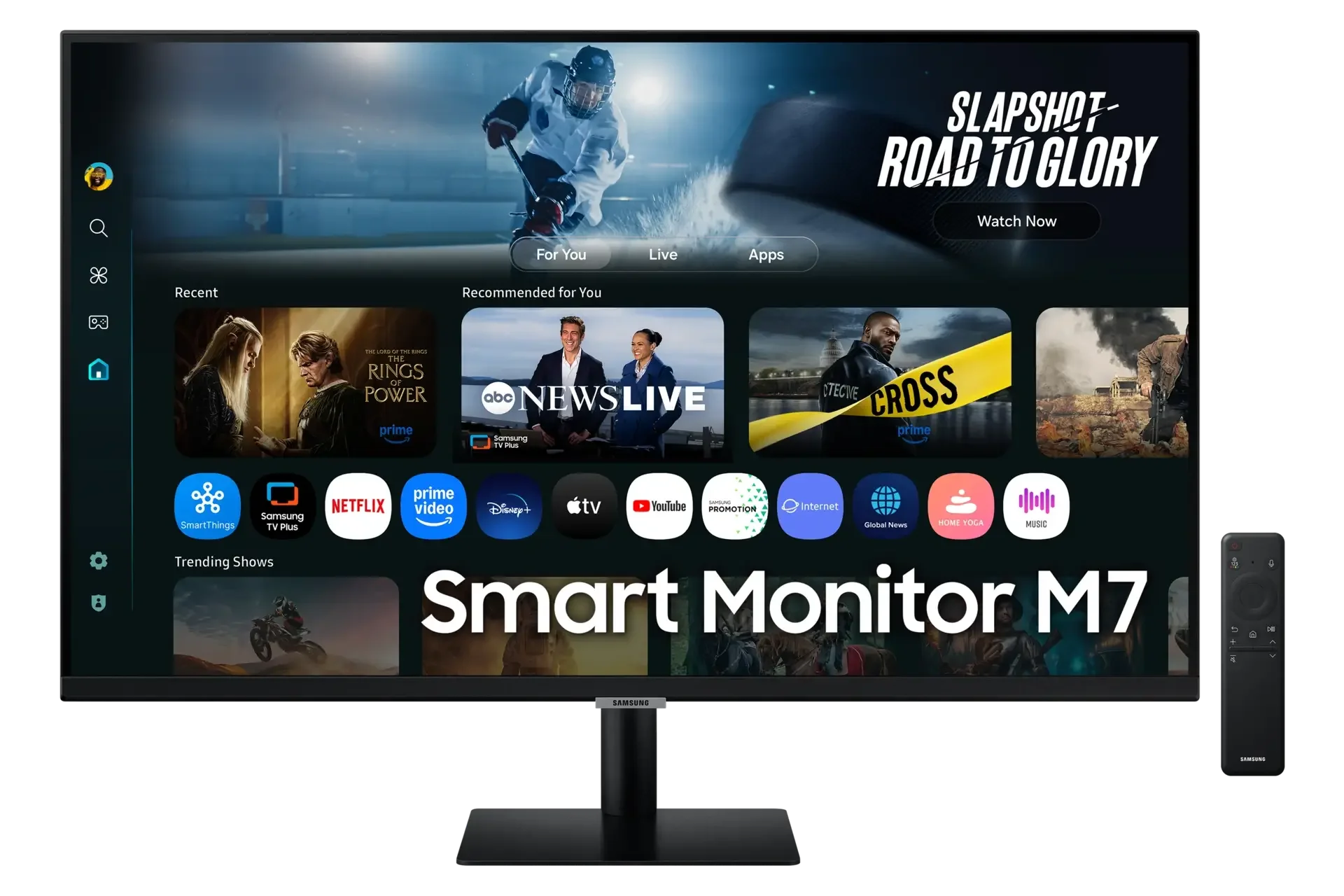 شاشة Samsung M7 M70F للأعمال 32 إنش بدقة 4K UHD ولوحة VA مع Vision AI وHDR10
