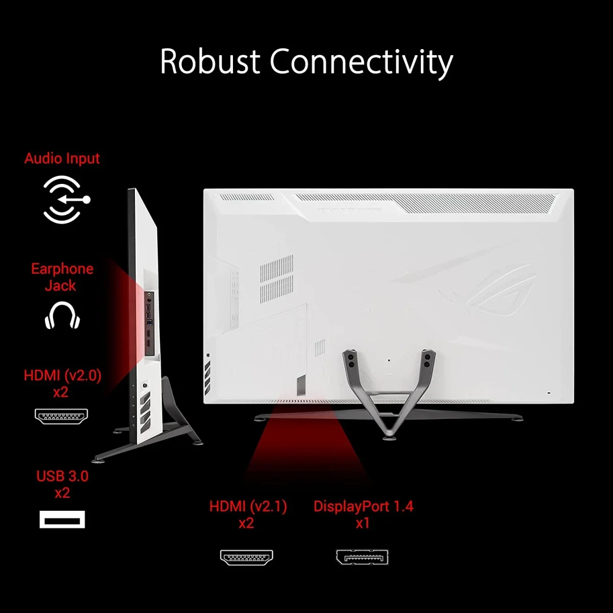 Asus ROG Strix XG43UQ 43-Inch 4K 144Hz 1ms Gaming Monitor - Thumbnail 8