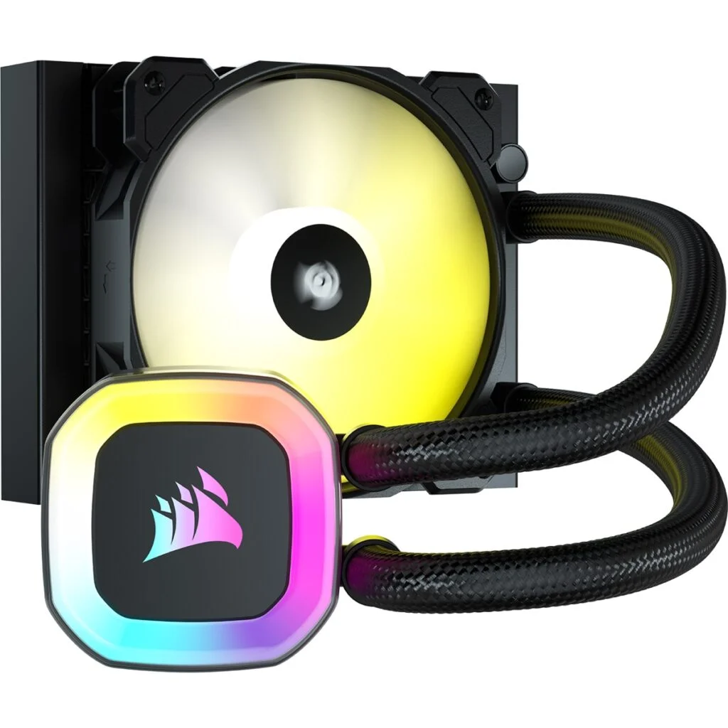 Corsair H55 RGB Liquid CPU Cooler, 120mm Radiator, 21 RGB LEDs, Ultra-Low Noise – CW-9060052-WW - Image 4