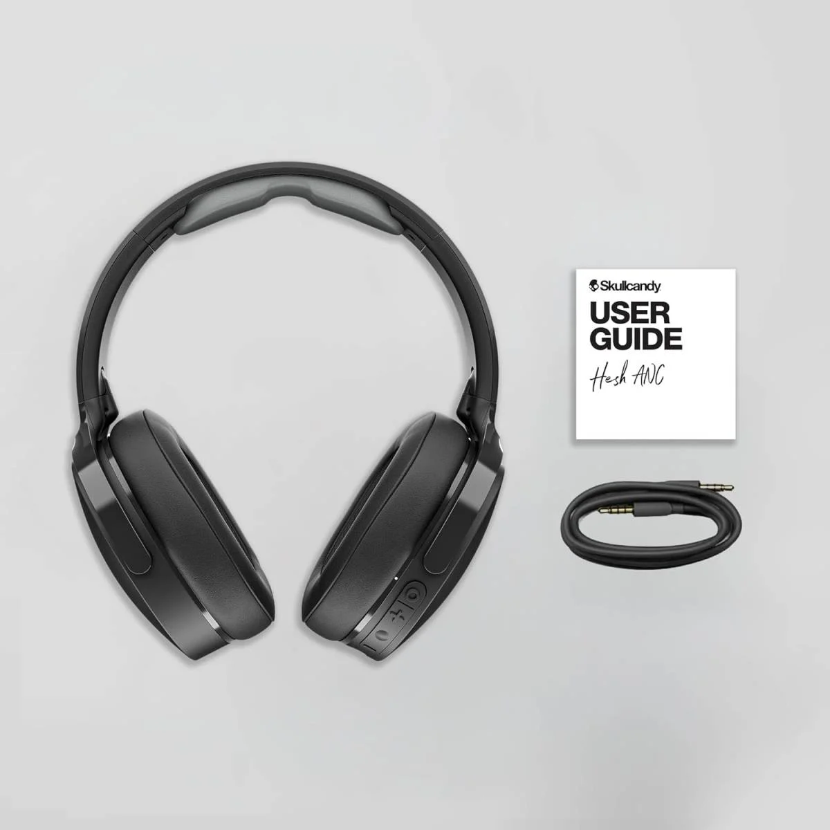 سماعات رأس Skullcandy Hesh ANC لاسلكية فوق الأذن بلوتوث، أسود حقيقي - Thumbnail 6