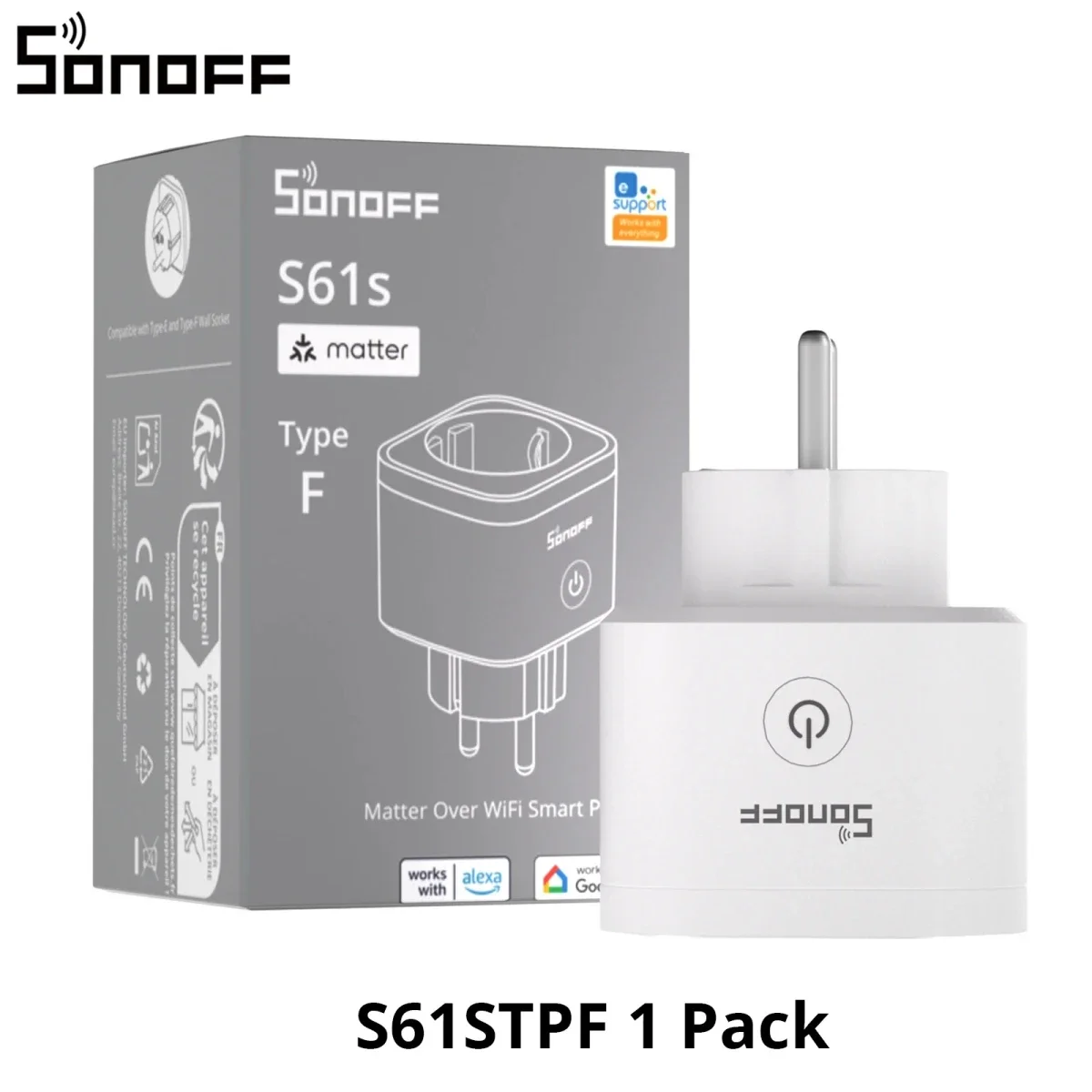 SONOFF S61sTPF Matter Smart Wi-Fi Plug 16A 3840W with Energy Monitoring - Image 5