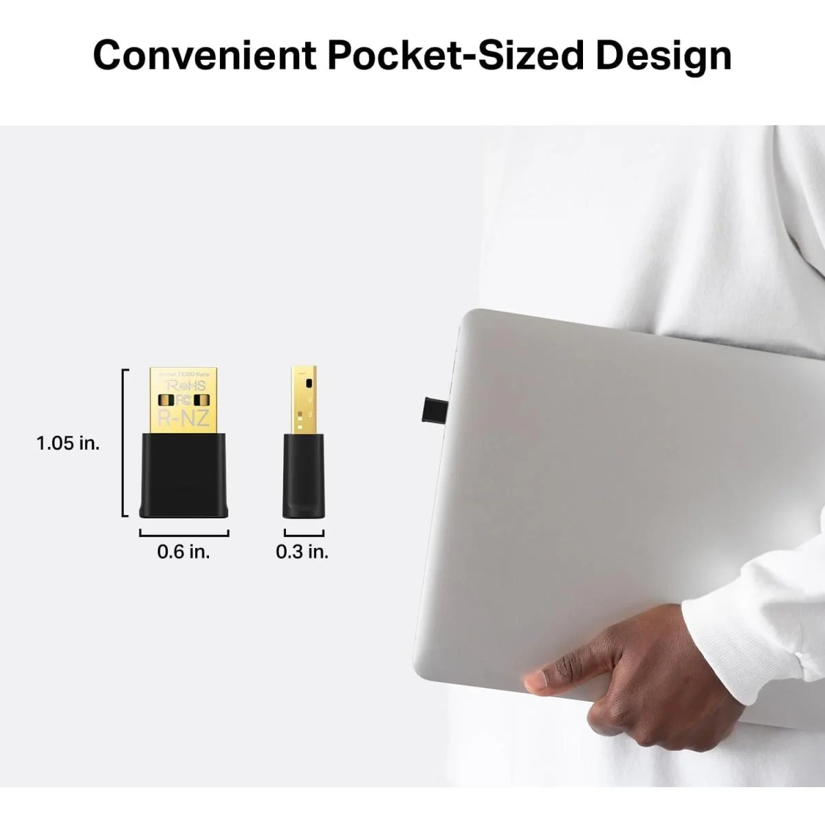محول USB Wi-Fi 6 TP-LINK Archer TX20U Nano AX1800 - Thumbnail 4