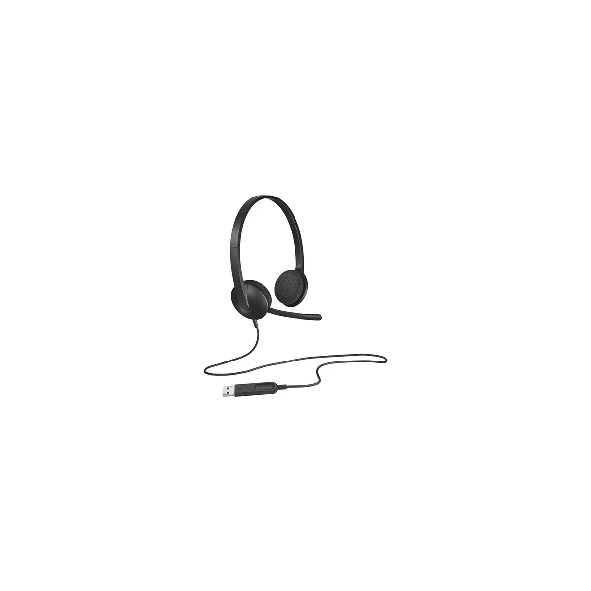 سماعة رأس Logitech H340 ستيريو سلكية USB مع ميكروفون عازل للضوضاء - Thumbnail 5