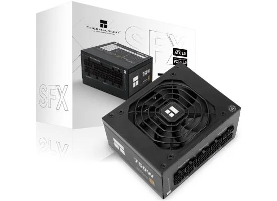مزود طاقة Thermalright TGFX-750 بقدرة 750 واط SFX ذهبي 80 Plus معياري بالكامل - Image 3