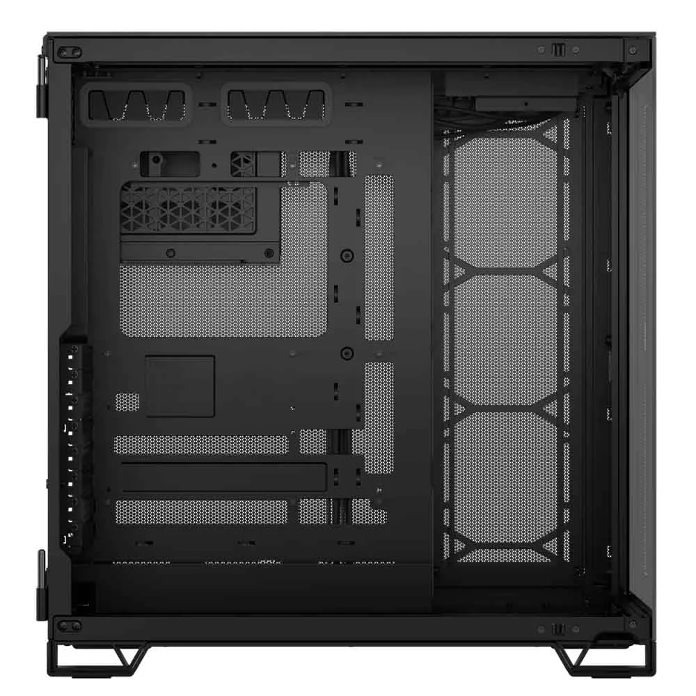 Corsair 6500X Dual-Chamber Mid-Tower PC Case – Black/Obsidian Aluminum – CC-9011283-WW - Image 3