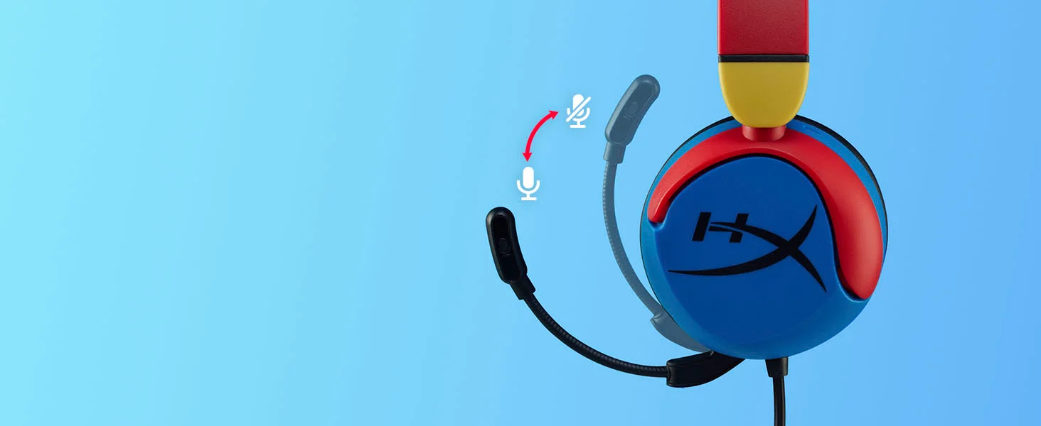 HyperX Cloud Mini Kids Wired Gaming Headset with Flip-to-Mute Mic, Multi-Color - Thumbnail 12