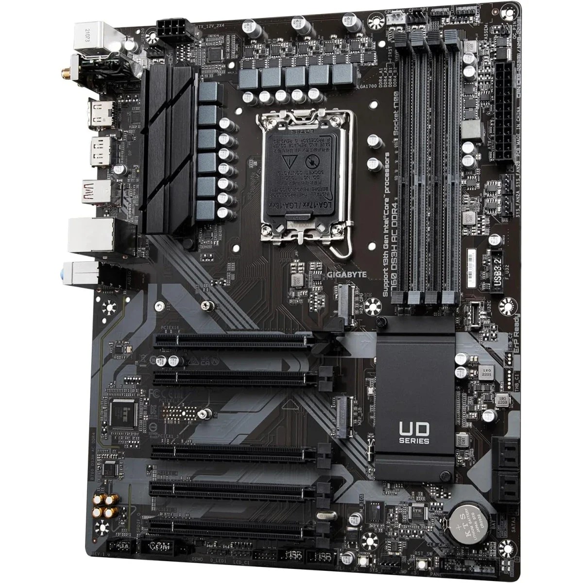 GIGABYTE B760 DS3H AX DDR4 ATX Motherboard, LGA 1700, PCIe 4.0, Wi-Fi - Thumbnail 4