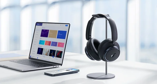 Anker Soundcore Space Q45 Adaptive Noise Cancelling Headphones Black - Thumbnail 17