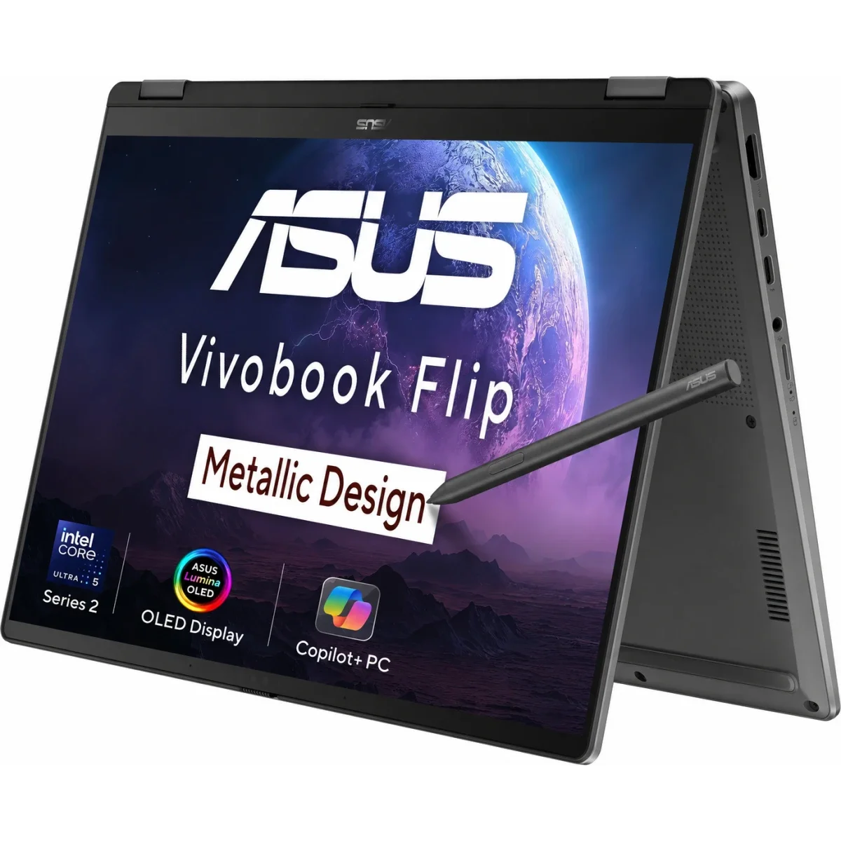 Asus Vivobook 14 Flip TP3407 Copilot+ PC 14.0-inch OLED Touch Laptop Intel Core Ultra 5 226V 16GB RAM 512GB SSD
