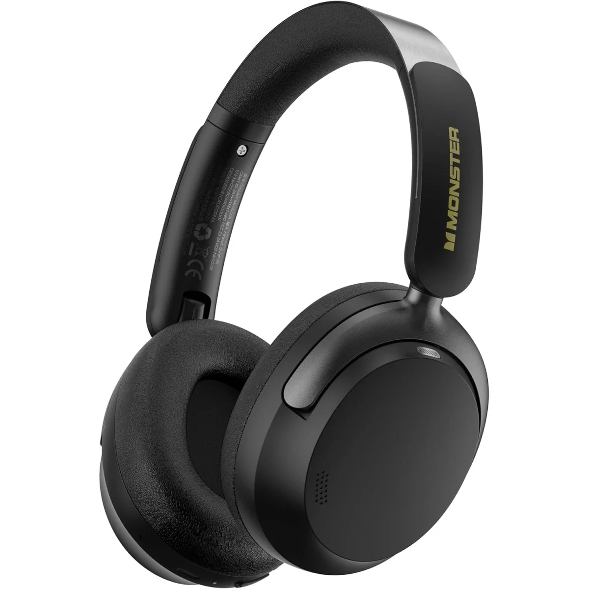 Monster Persona 3rd ANC Wireless Over-Ear Headphones with Mic, 70-Hour Playtime, Black