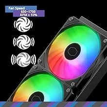 Cooler Master 360 Core II Liquid CPU AIO Cooler 360mm ARGB Black - Thumbnail 16