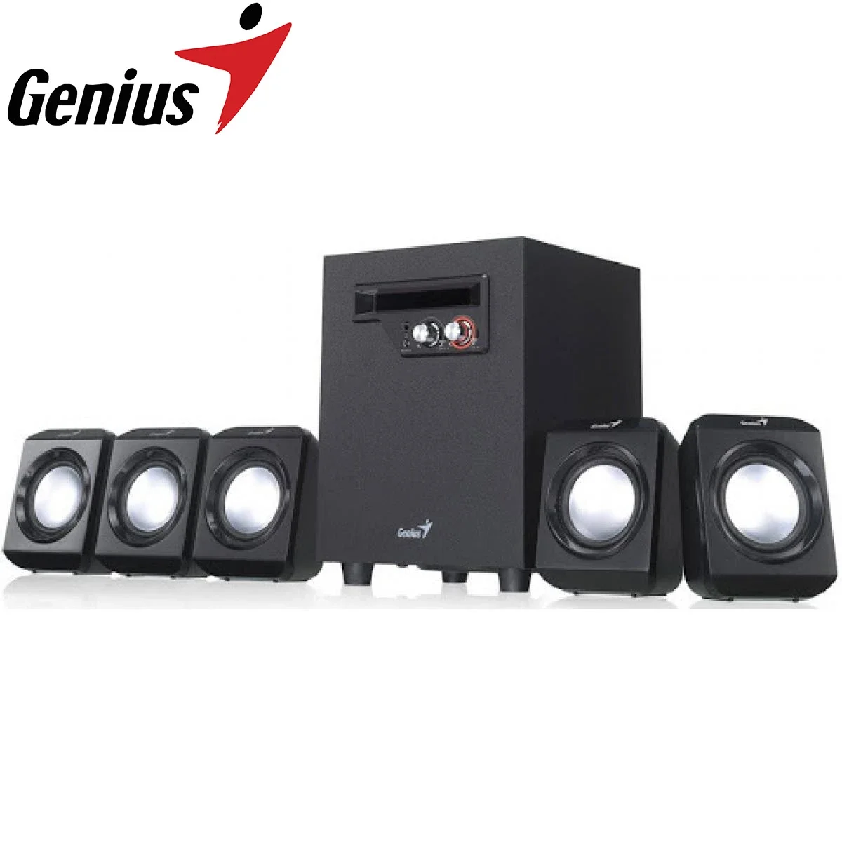 نظام مكبرات صوت Genius SW-5.1 1020 محيطي 5.1 للوسائط المتعددة بقوة 26 واط