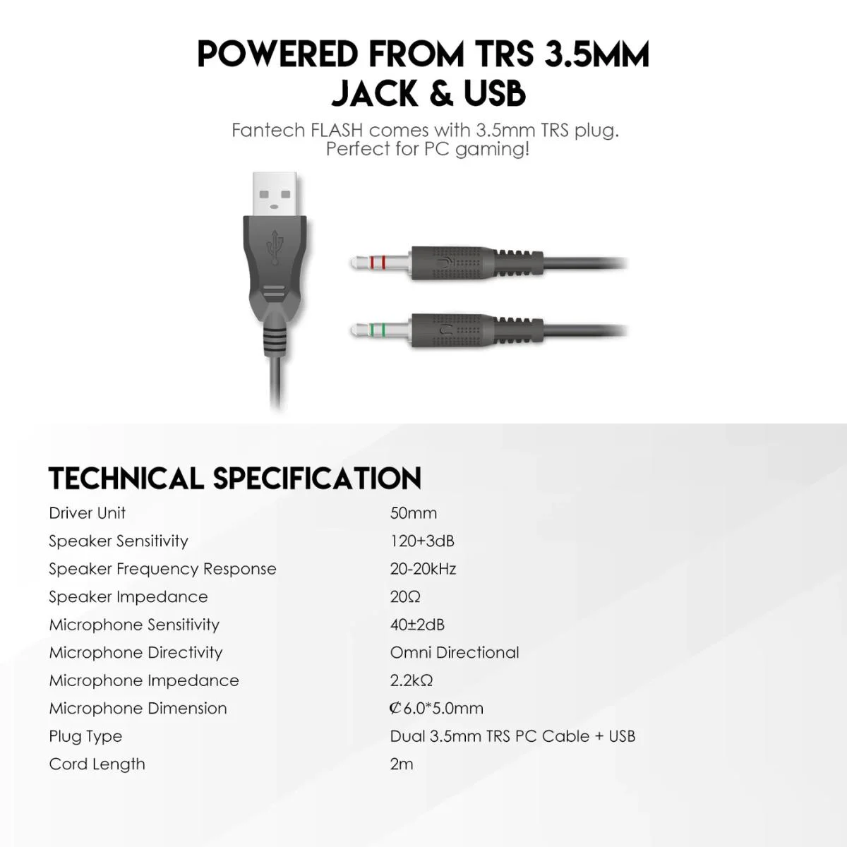 طقم ألعاب Fantech P51 Power Bundle 5 في 1 سلكي - أسود - Thumbnail 5