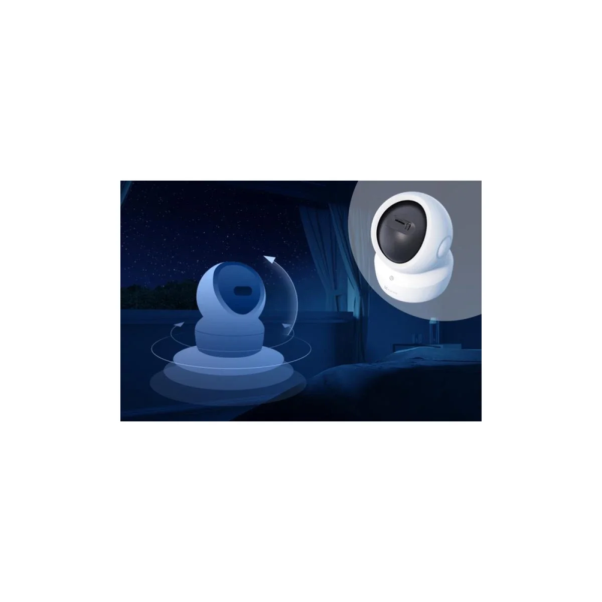 Ezviz H6c G1 3K Indoor Pan & Tilt Wi-Fi 6 Camera - Thumbnail 10