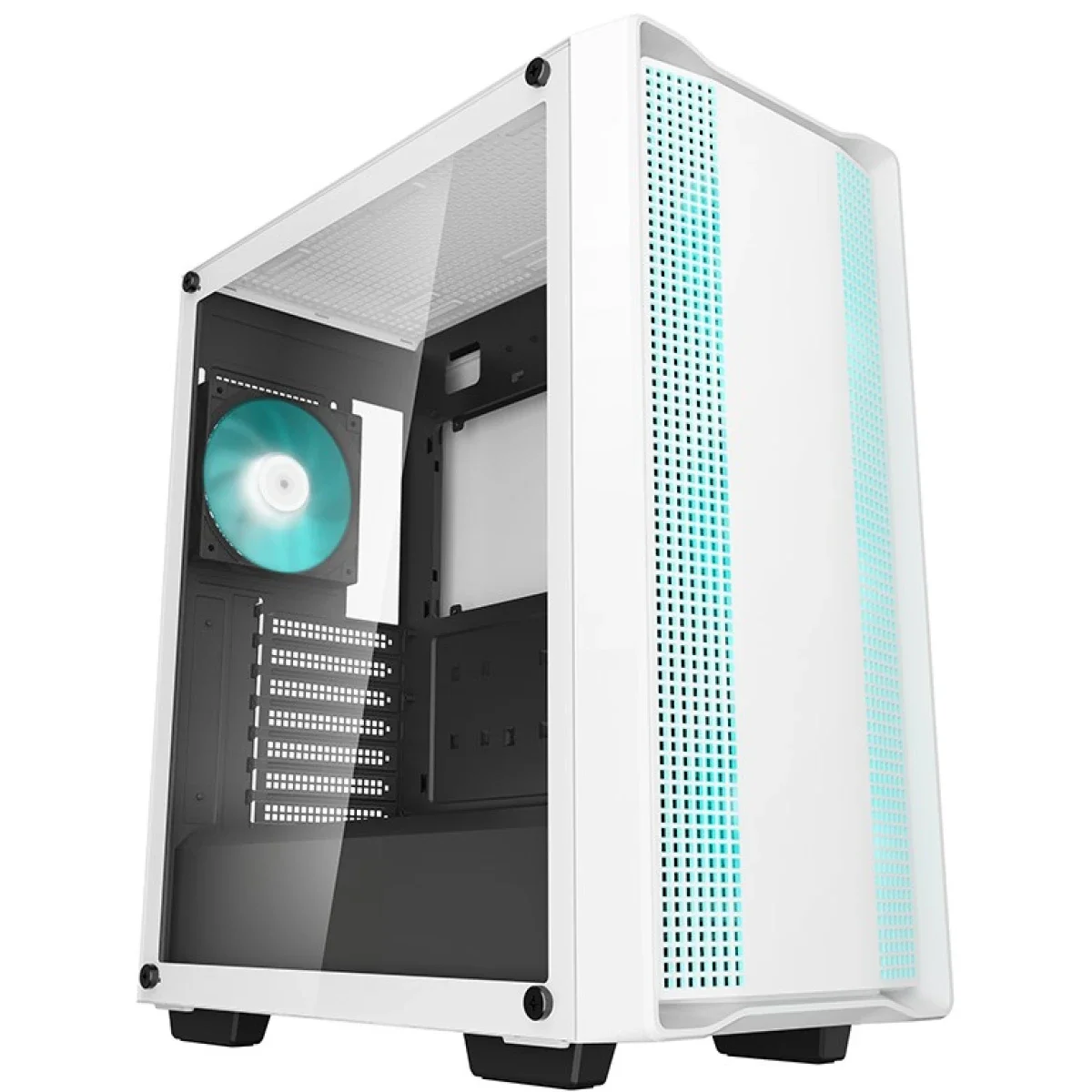 DeepCool CC560 V2 Mid-Tower Gaming Case Tempered Glass 3x 120mm LED Fans White - Image 1