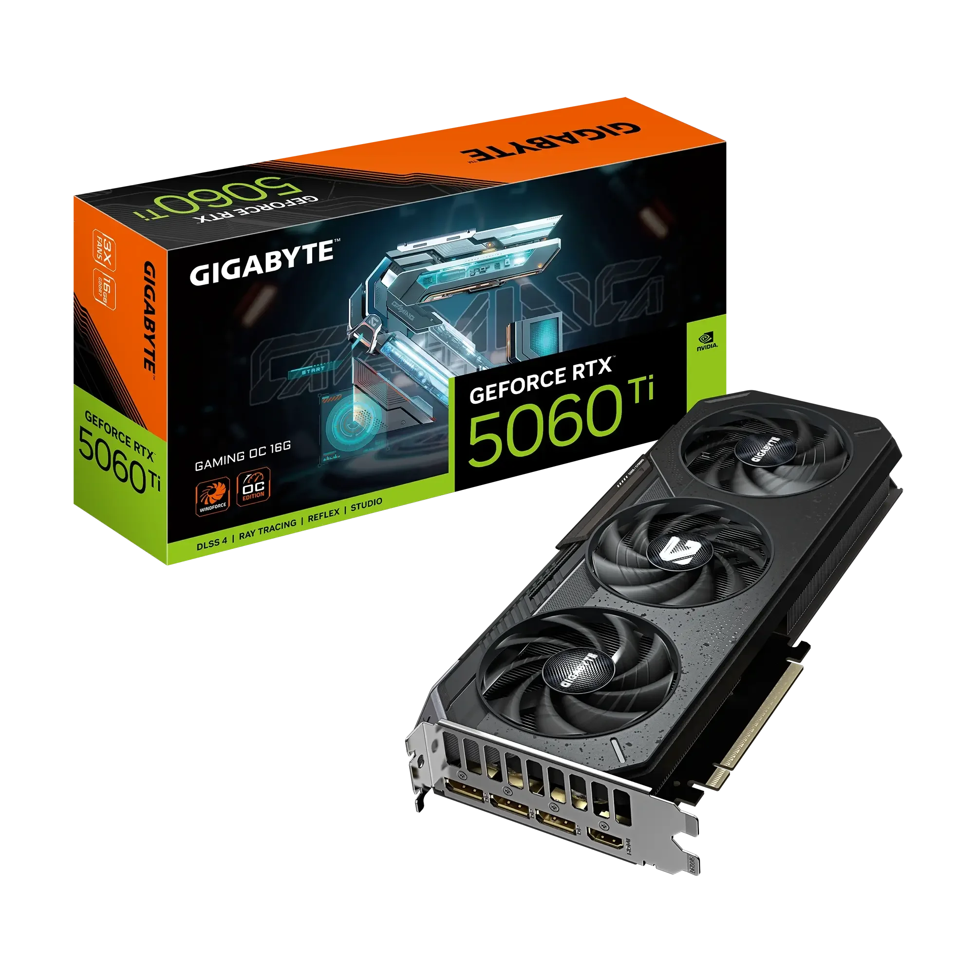 GIGABYTE GeForce RTX 5060 Ti GAMING OC 16GB GDDR7 Graphics Card