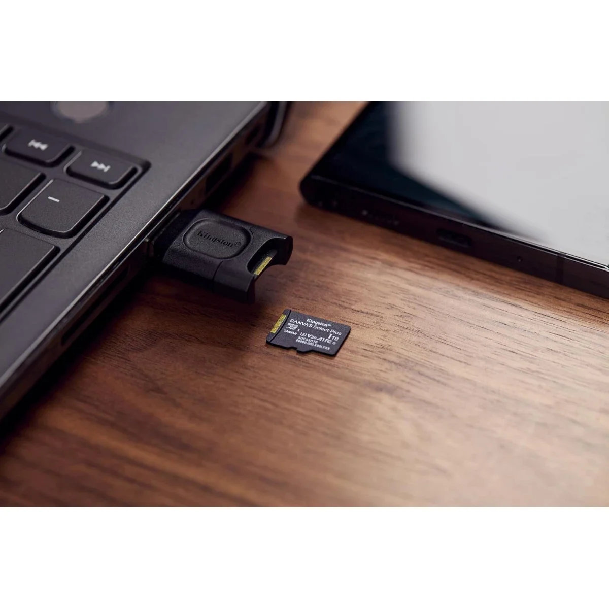 بطاقة ذاكرة Kingston Canvas Select Plus SDCS3 microSDXC سعة 64GB بسرعة تصل إلى 100MB/s فئة A1 Class 10 UHS-I مع محول - Image 5