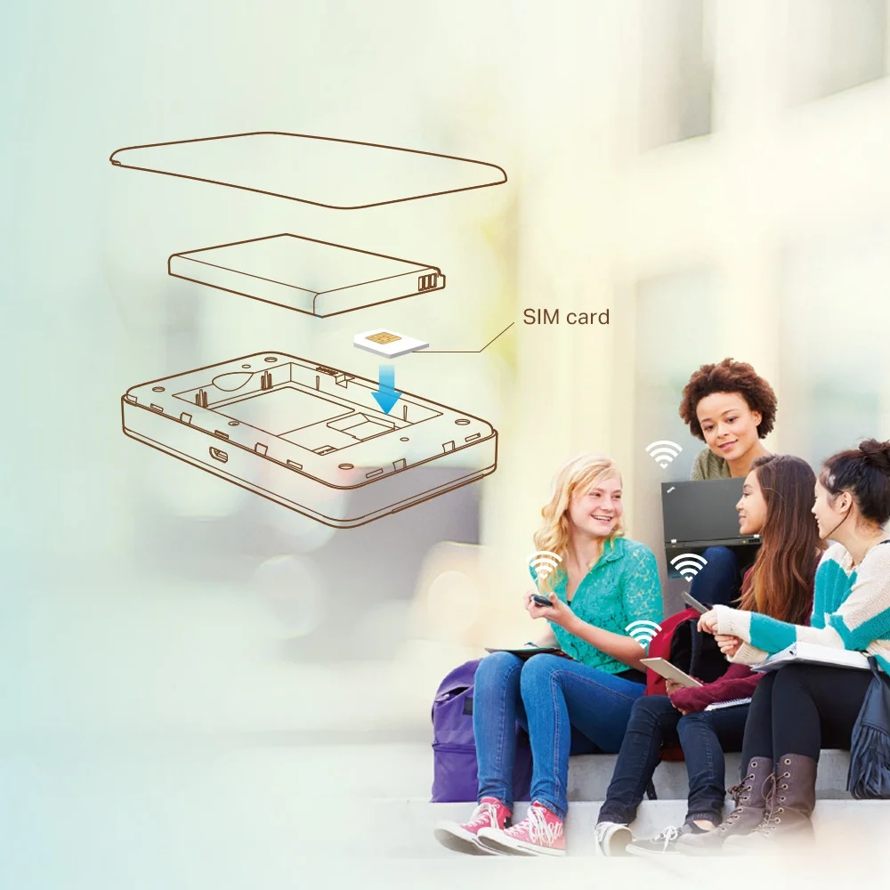 جهاز واي-فاي متنقل (ماي فاي) يدعم شبكات LTE المتقدمة بسرعة 300 ميجابت في الثانية | بطارية 3000mAh | من TP-LINK M7450 - Image 4