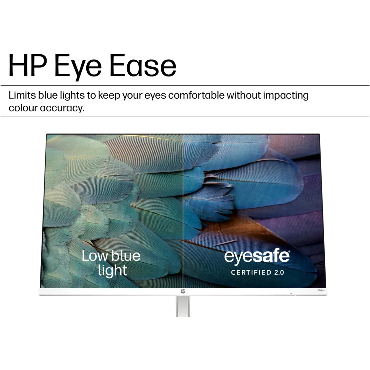 شاشة HP 524sw نحيفة للغاية 24 إنش IPS فل إتش دي 100 هرتز فضية وبيضاء - Image 2