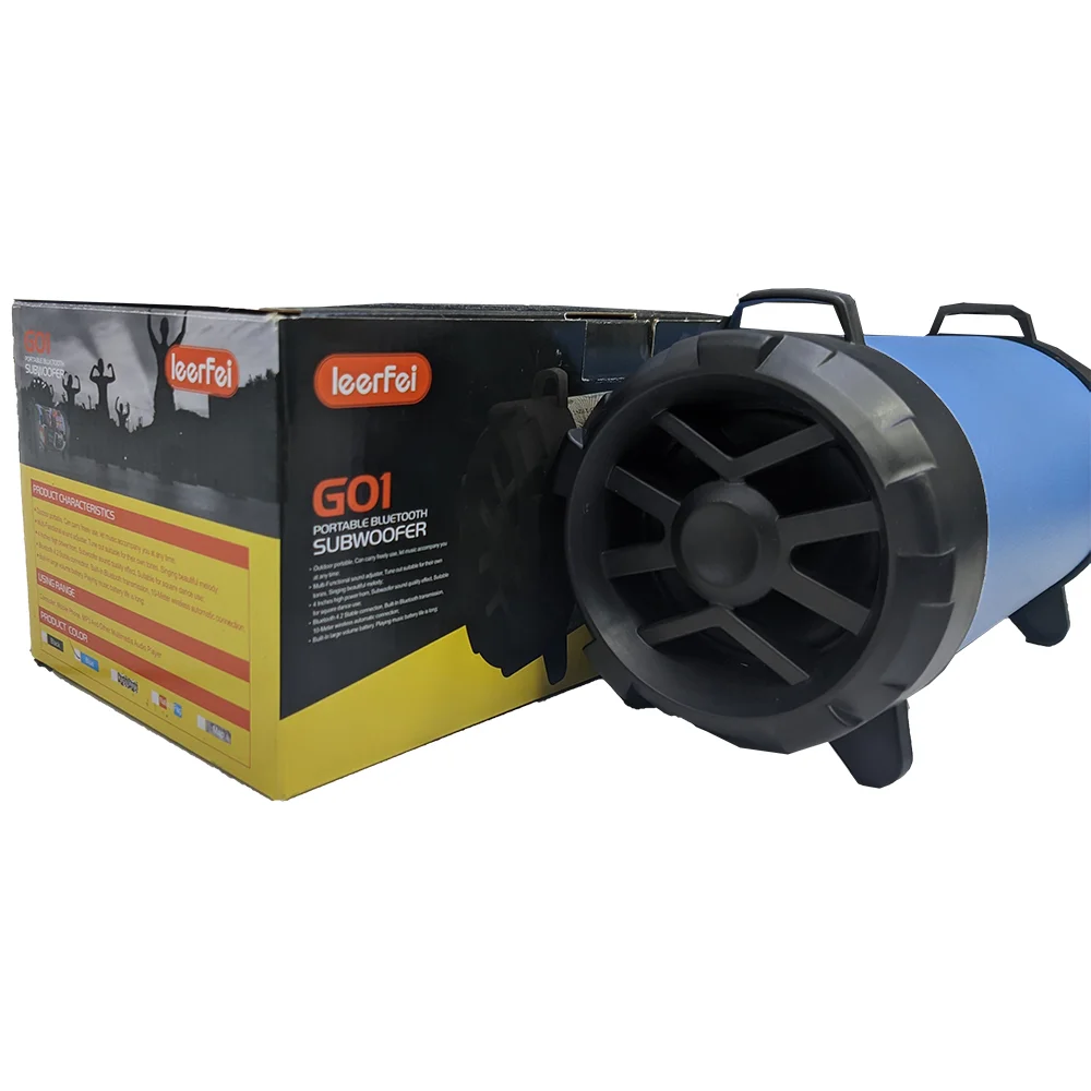 سماعة محمولة LEERFEI GO 1 لاسلكية ببلوتوث 4.2 - أزرق - Image 6