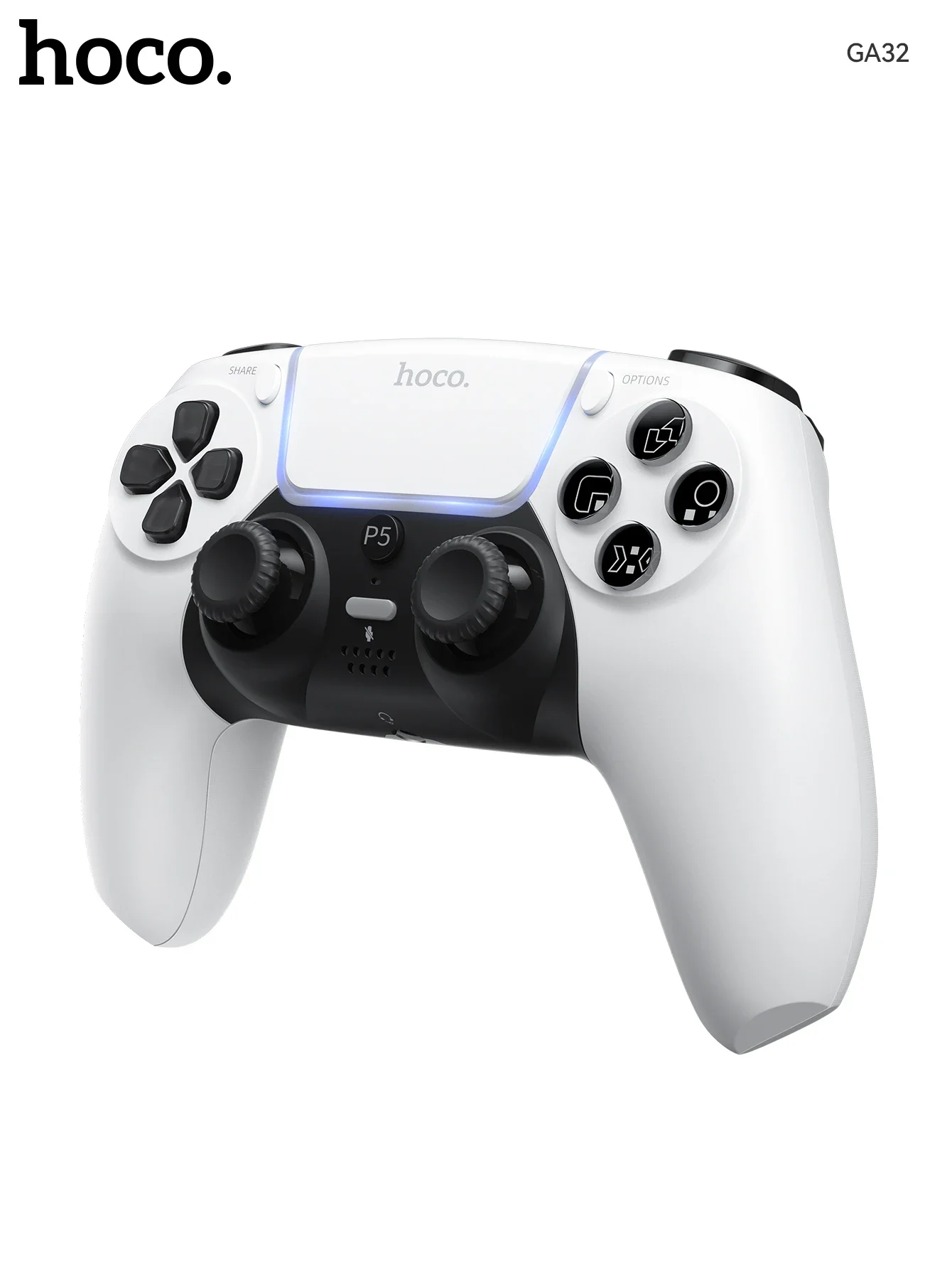 HOCO GA32 Dragon Wireless Gamepad for PS5, Bluetooth 5.1, 600mAh - Black - Image 18