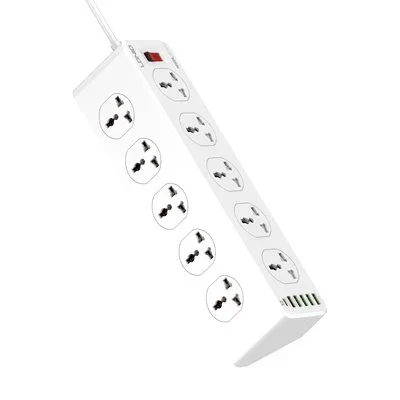 مشترك كهرباء LDNIO SC10610 بـ10 مقابس عالمية وشحن PD سريع 20 واط - Image 2