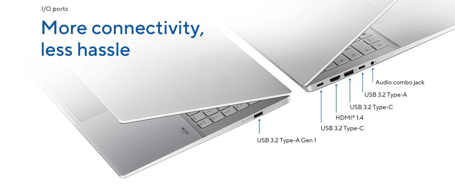 لابتوب Asus Vivobook S16 (2025) S3607CA بمعالج Intel Core Ultra 7 255H وشاشة 16 إنش 144Hz - Matte Gray - Image 18