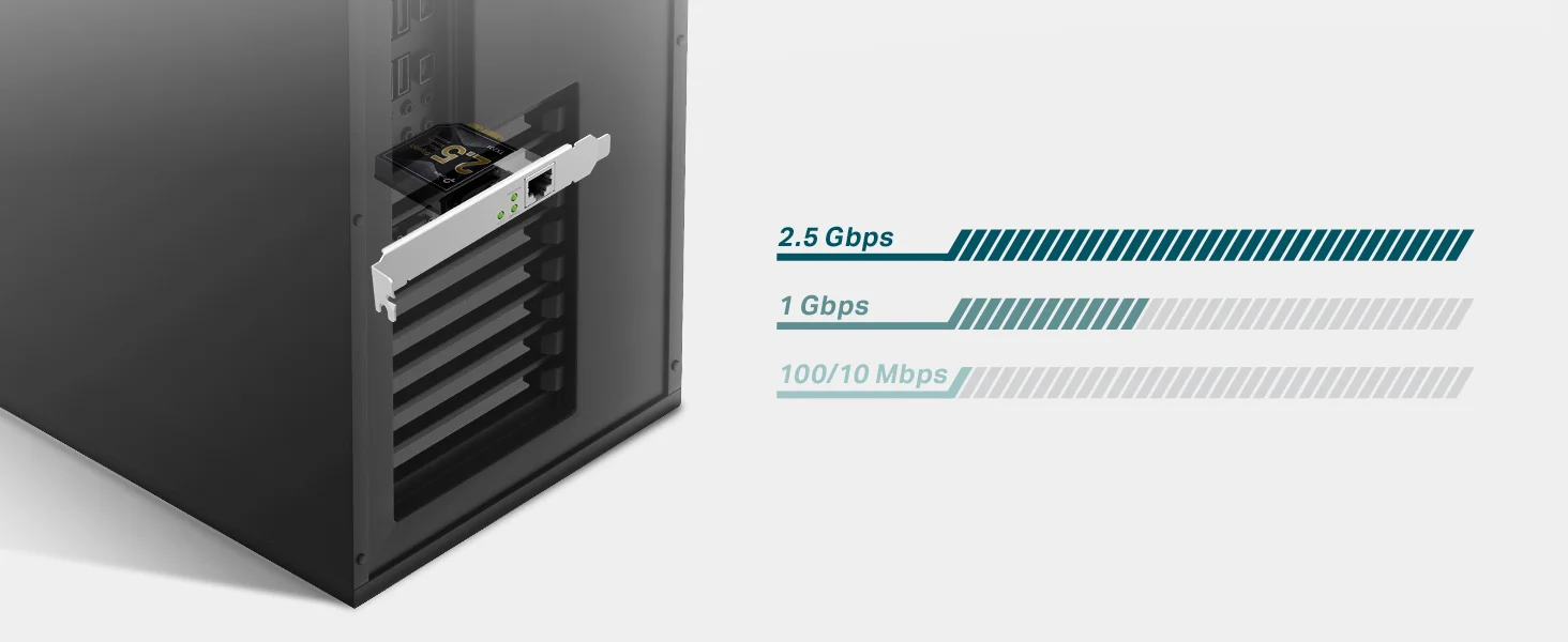 محول شبكة TP-LINK TX201 PCIe إلى إيثرنت 2.5 جيجابت 2.5GB - Thumbnail 13