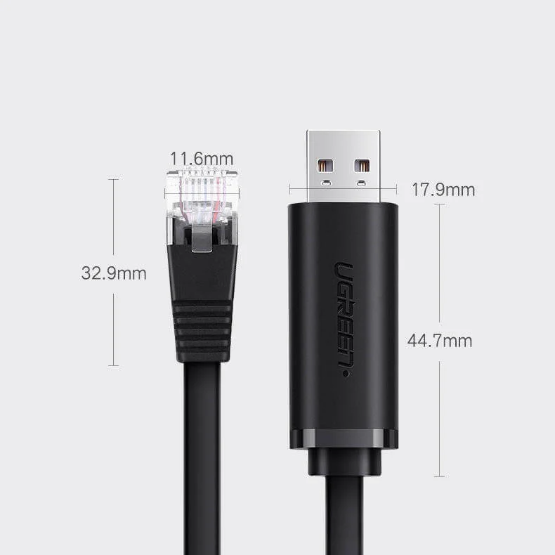 Ugreen 50773 USB Type-C to RJ45 Console Cable 1.5m - Image 3