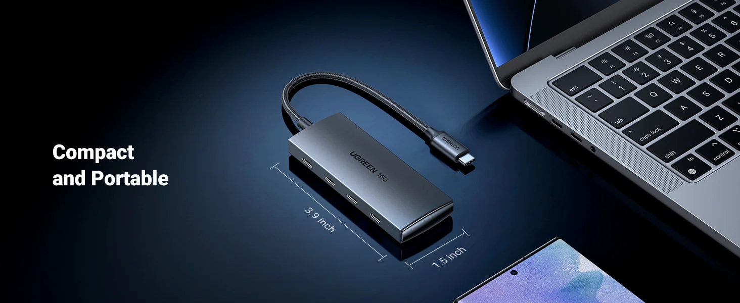 Ugreen 15651 USB-C Hub 10Gbps 4-Port USB-C 3.2 - Image 15