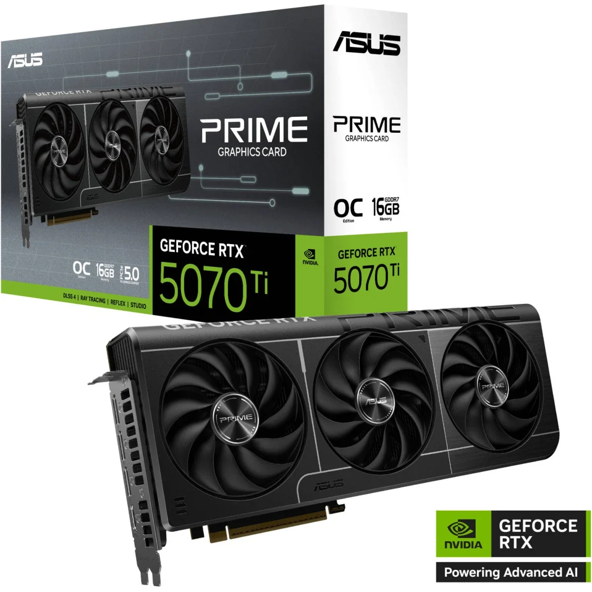 Asus Prime GeForce RTX 5070 Ti OC Edition 16GB GDDR7 Graphics Card