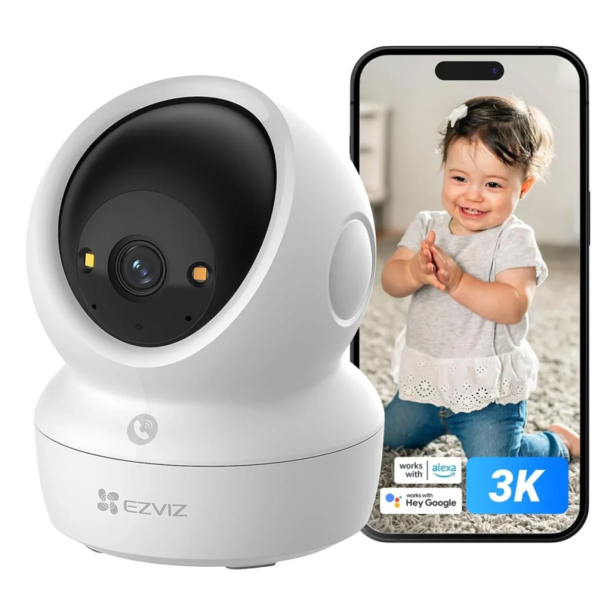 Ezviz H6c G1 3K Indoor Pan & Tilt Wi-Fi 6 Camera