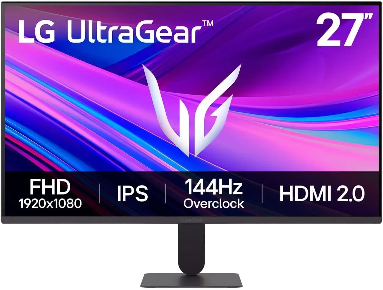 LG 27G411A-B UltraGear 27-inch Full HD IPS Gaming Monitor, 144Hz (O/C), 1ms
