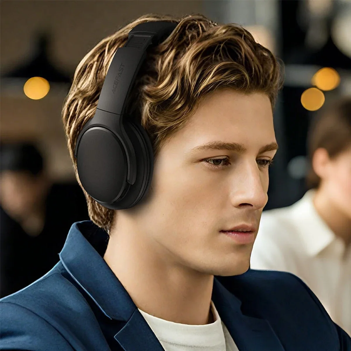 سماعة رأس ACEFAST H10 لاسلكية بتقنية Bluetooth 5.4 للألعاب فوق الأذن، أسود - Thumbnail 5