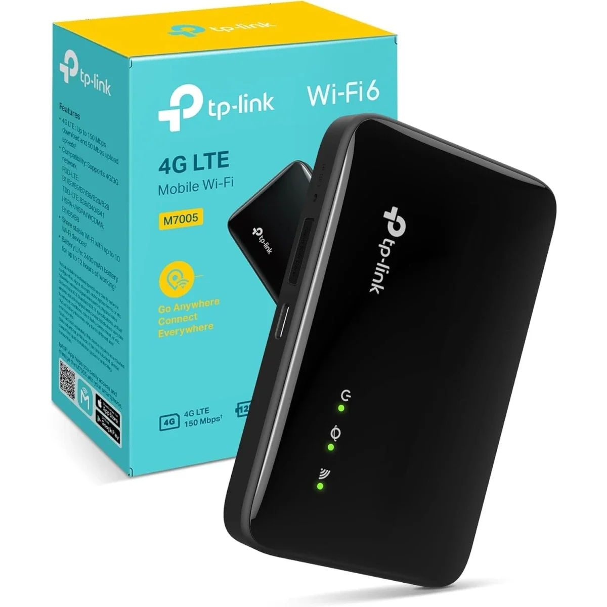 TP-LINK M7005 Portable Wi-Fi 6 4G LTE MiFi Router with SIM Slot