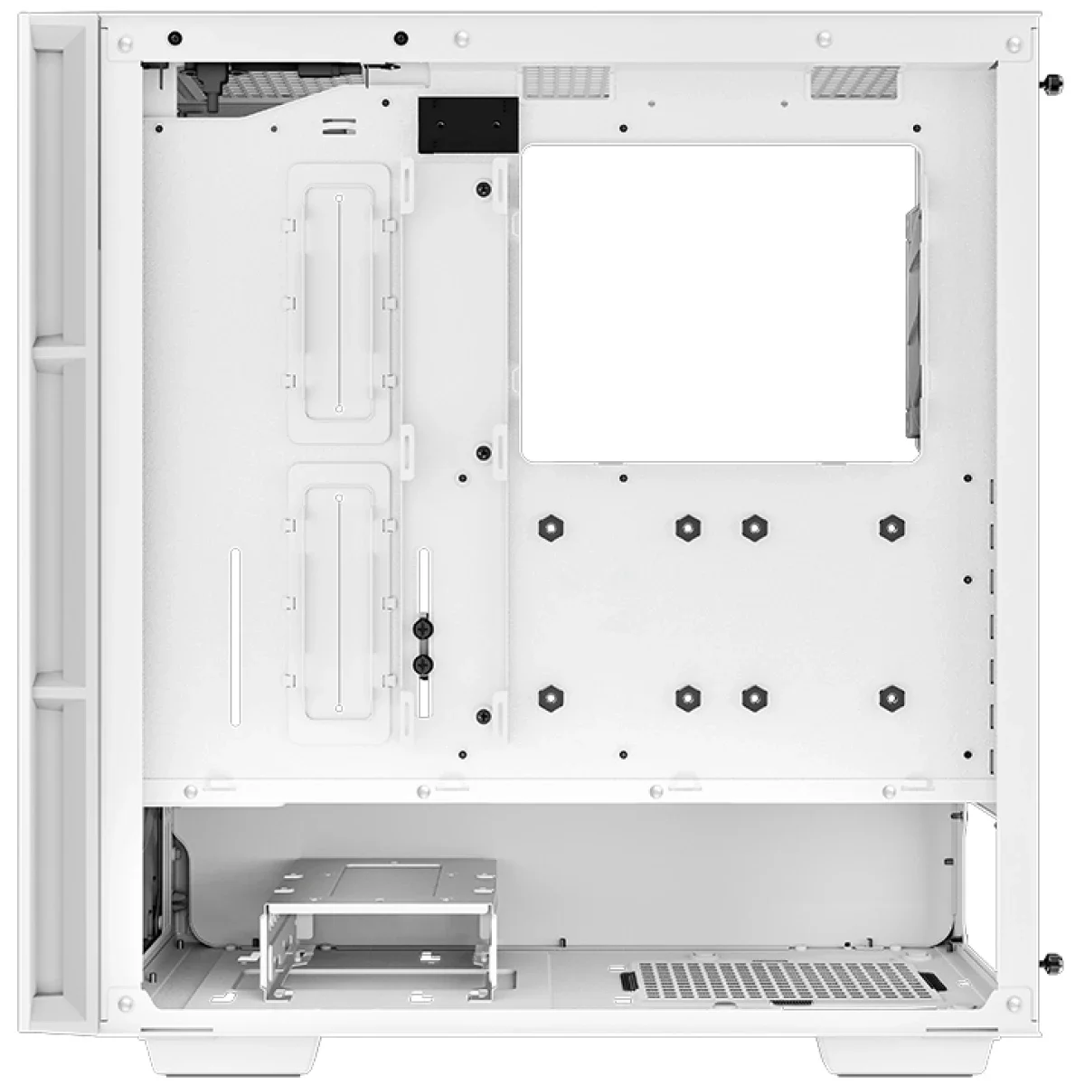 DeepCool CH560 Mid-Tower High-Airflow PC Case with 3x140mm + 1x120mm ARGB Fans - White - Image 7