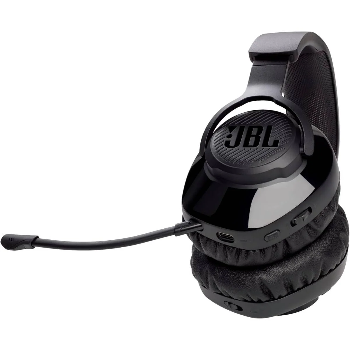 JBL Quantum 350 Wireless Gaming Headset with Detachable Boom Mic, Black - Thumbnail 5