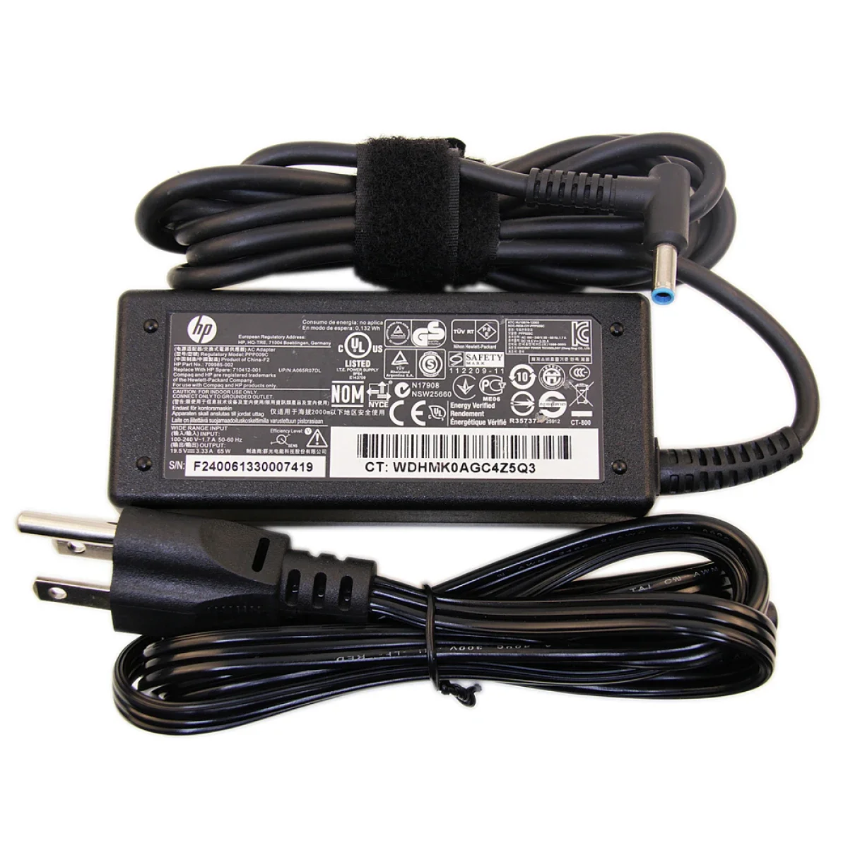 محول لابتوب HP 40 واط 19.5 فولت 2.05 أمبير 4.0 × 1.7 مم 3-Pin