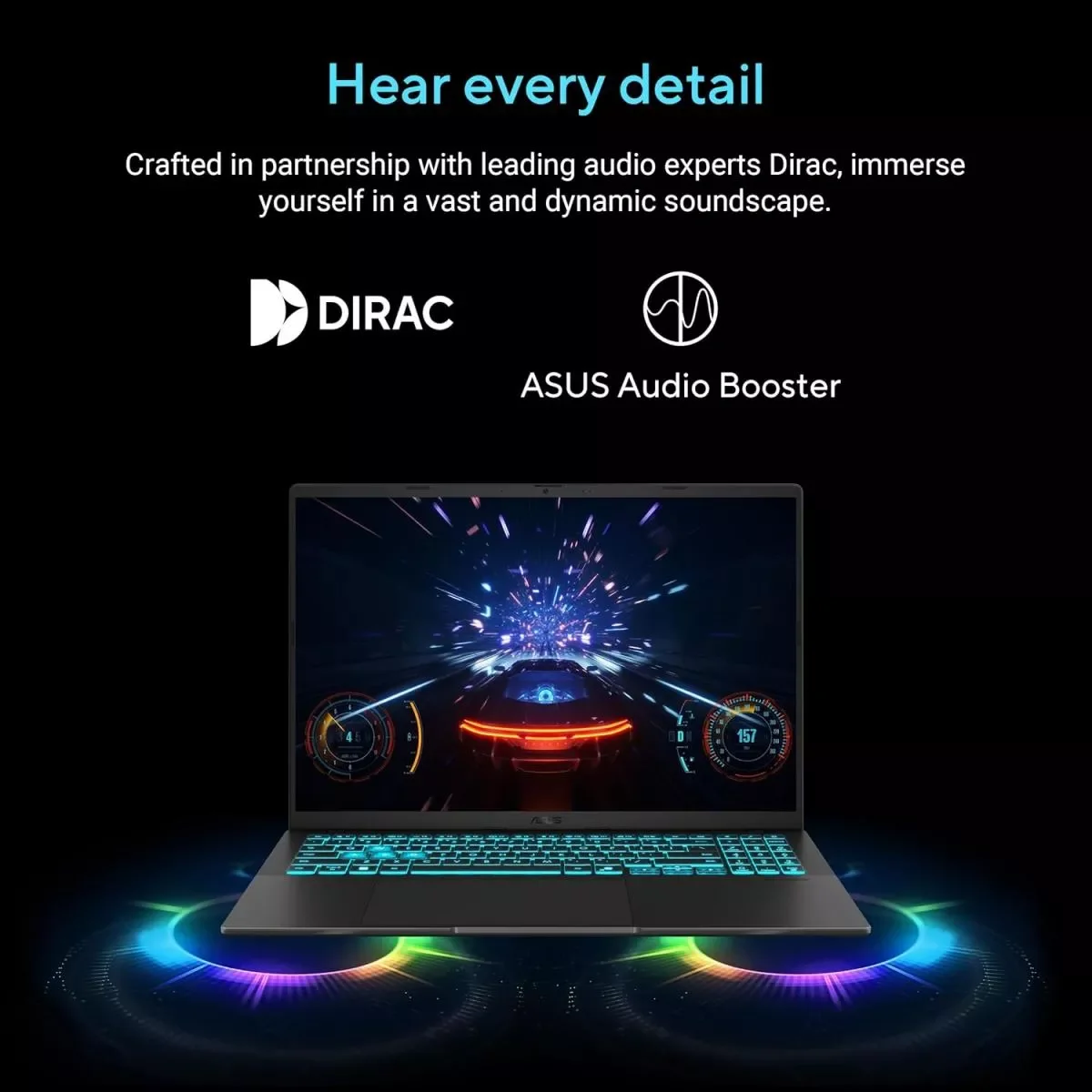 لابتوب ألعاب Asus V16 V3607VM-RP011 بمعالج Core 7 240H، رام 16GB DDR5، تخزين 1TB NVMe SSD، RTX 5060 8GB، DOS - Thumbnail 6