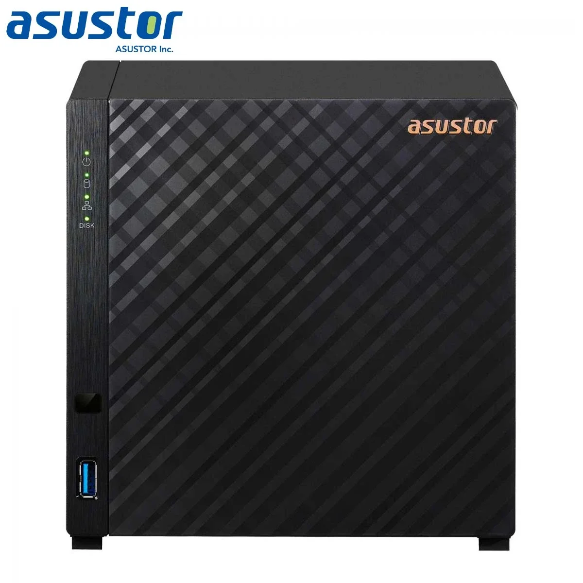 وحدة تخزين شبكية Asustor AS1104T تاور بأربع فتحات مع 2.5GbE وذاكرة 1GB DDR4