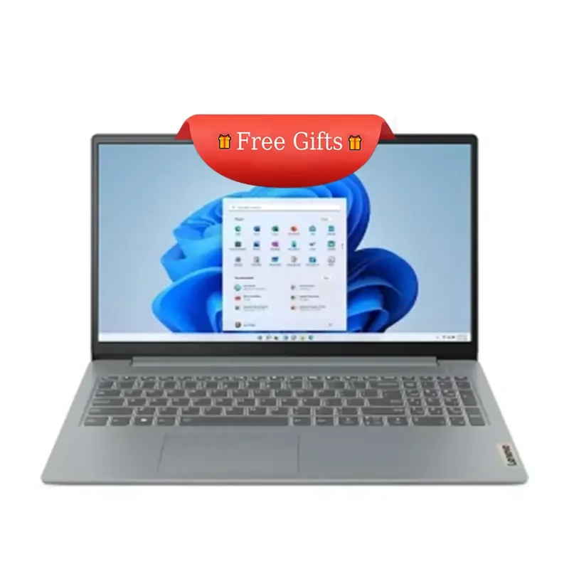 لابتوب Lenovo IdeaPad Slim 3 15IAN8 بمعالج Intel N100 ورام 8GB وSSD سعة 256GB ونظام DOS (82XBOOGWAX) مع هدايا مجانية