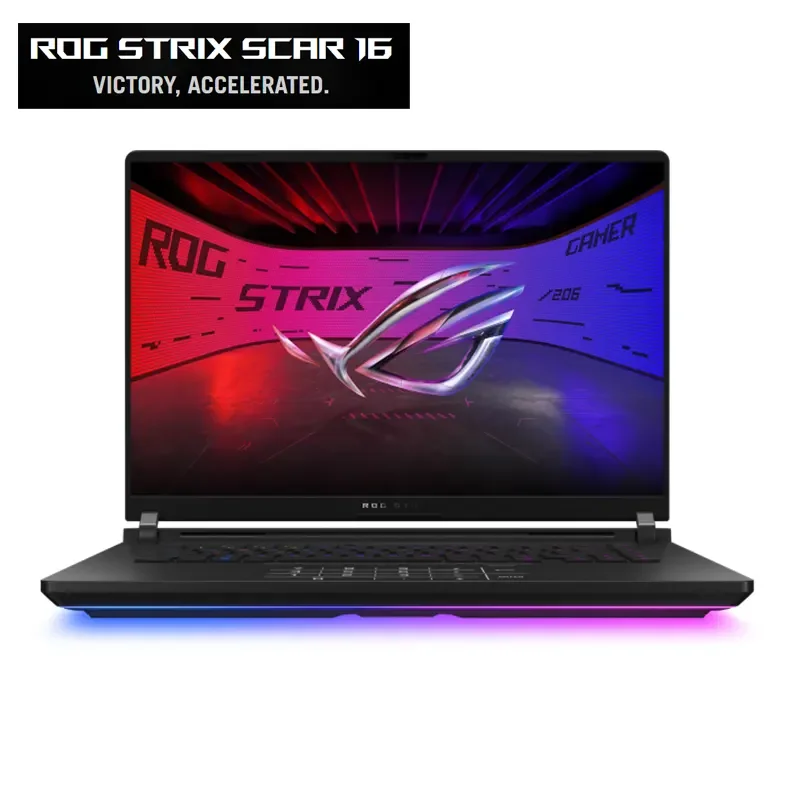لابتوب ألعاب Asus ROG Strix SCAR G635LW-S5098 بمعالج Ultra 9 275HX وكرت RTX 5080 16GB ورام 32GB وSSD سعة 1TB وشاشة ROG Nebula مقاس 16 إنش 2.5K IPS بتردد 240Hz وWindows 11