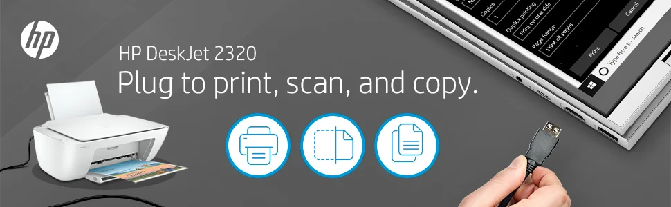 طابعة HP DeskJet 2320 الكل في واحد ملونة نافثة للحبر للمنزل - Image 7